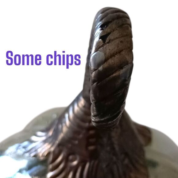 Mercury Glass Pumpkin Gourd Silvery Glass Encased Silver Metal Stem Autumn Fall. - Picture 3 of 16